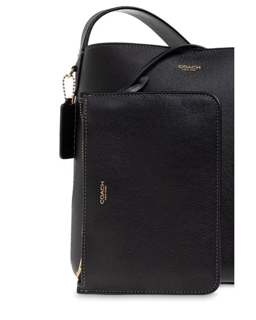 COACH Black "Bleecker" Shoulder Bag