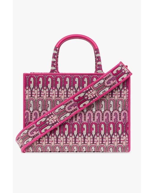 Furla Pink 'opportunity Small' Shopper Bag