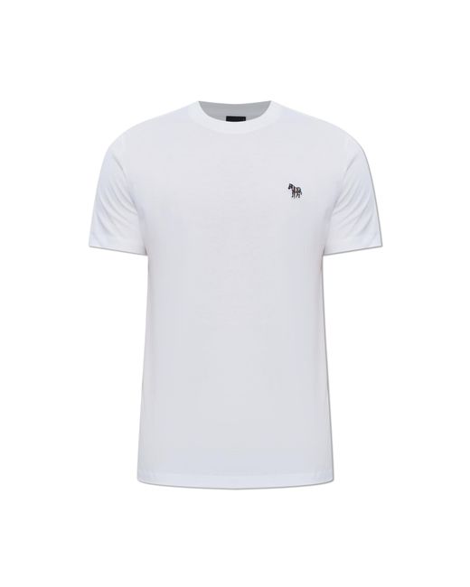 Paul Smith White T-Shirt With Logo for men