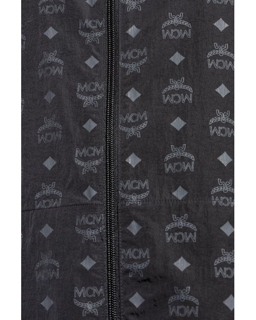 MCM Black Jacket With Logo for men