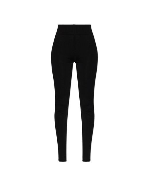 Rick Owens Black Wool Leggings