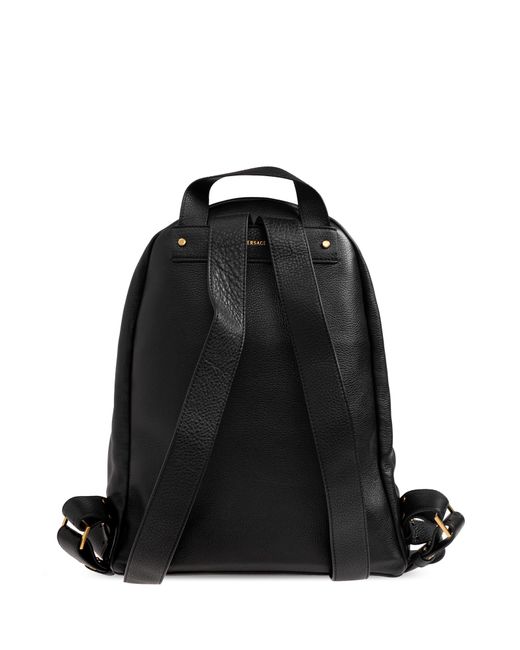 Versace Red Leather Backpack "Lou" for men