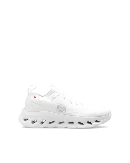 Loewe White X On Cloudtilt Recycled-polyester Low-top Trainers