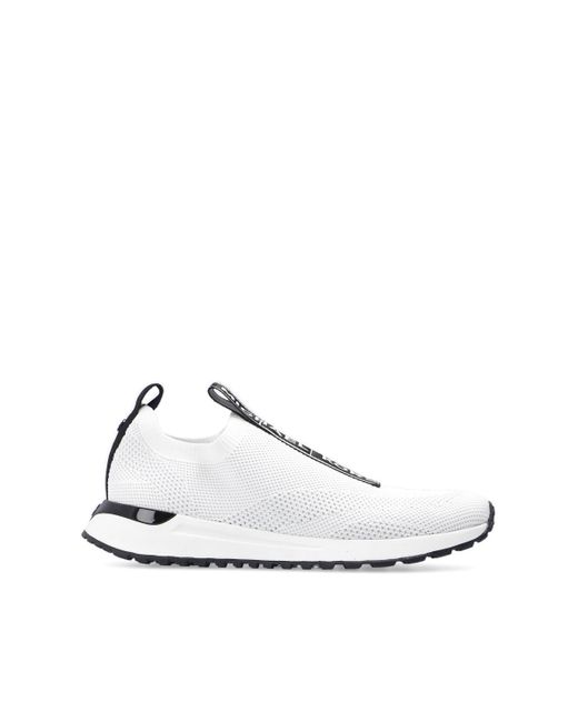 MICHAEL Michael Kors White 'bodie' Slip-on Sock Sneakers