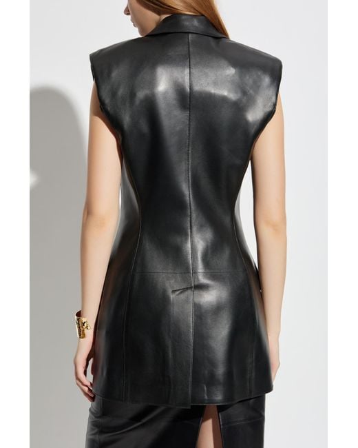 Givenchy Black Leather Vest