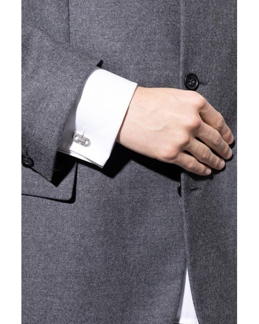 Ferragamo Metallic Cufflink for men