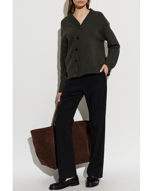 Jil Sander Black Wool Cardigan