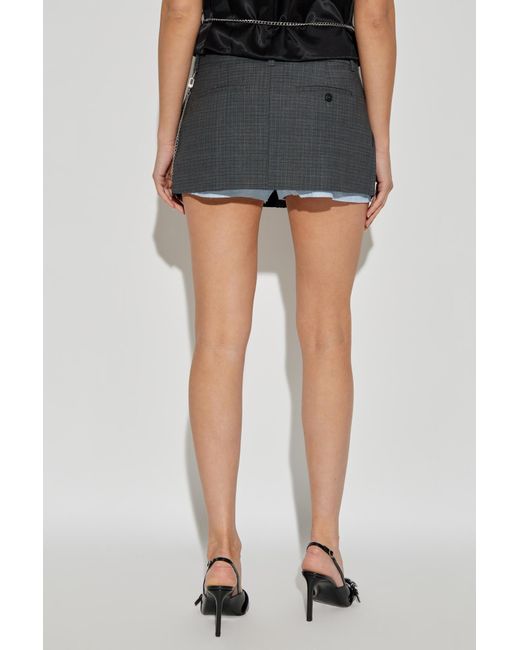 Alexander Wang Black Pleated Shorts