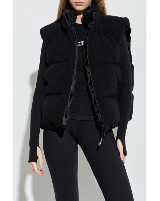 Balenciaga Black Reversible Vest From The 'skiwear' Collection,