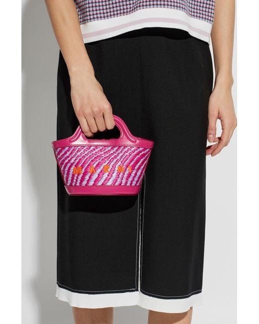 Marni Pink 'Tropicalia Micro' Handheld Bag