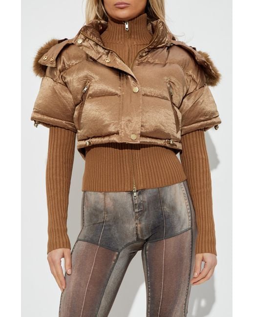 KNWLS Brown Short Padded Jacket 'Mabel'
