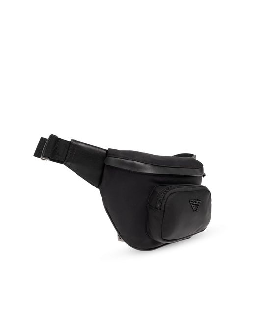 Emporio Armani Black 'sustainability' Collection Belt Bag, for men