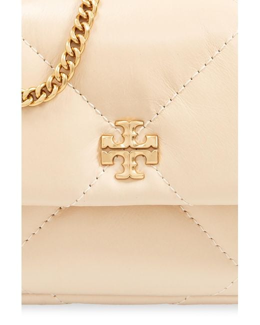 Tory Burch Natural Kira Diamond Mini Shoulder Bag