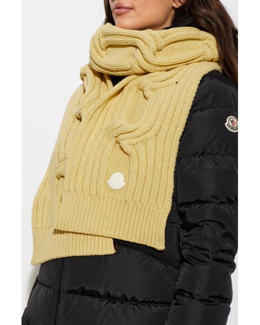 Moncler Metallic Wool Scarf