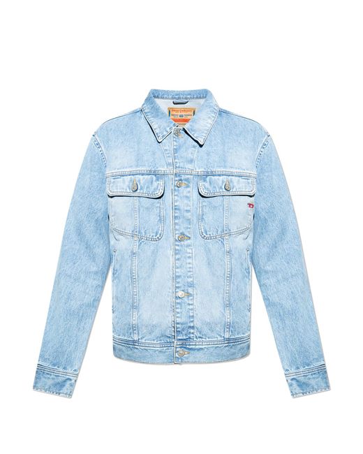 DIESEL Blue 'D-Barcy' Denim Jacket for men
