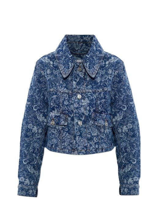 Ganni Blue Denim Jacket