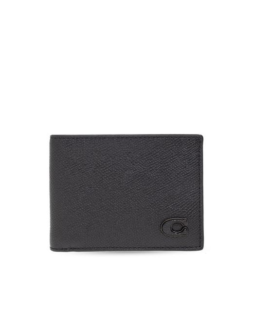 COACH Black Leather Wallet for men