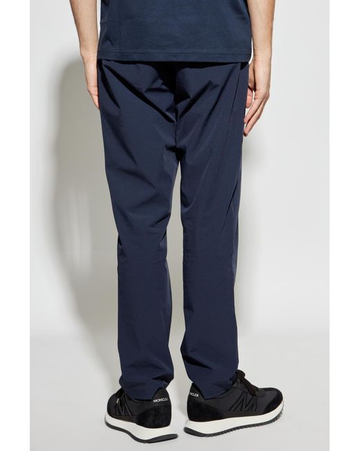 EA7 Blue Trousers With Tapered Legs for men