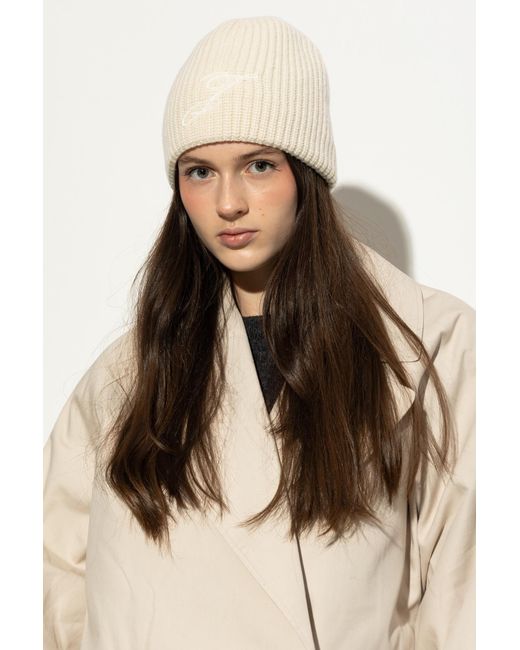 Jacquemus Natural Woolen Hat 'Espiral'