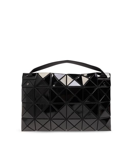 Bao Bao Issey Miyake Black Shoulder Bag With Geometrical Pattern,