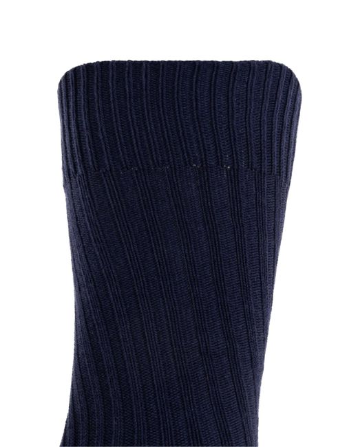AMI Blue Cotton Socks for men