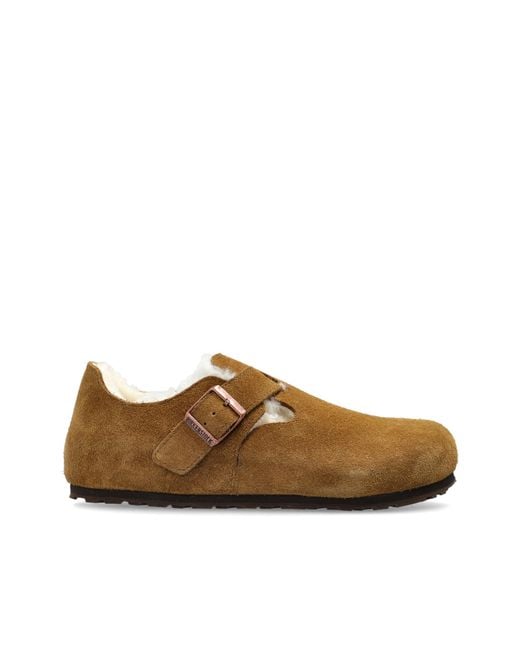 Birkenstock Brown 'London Shearling' Shoes