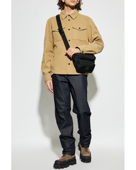 Moncler Blue Tapered Leg Jeans for men