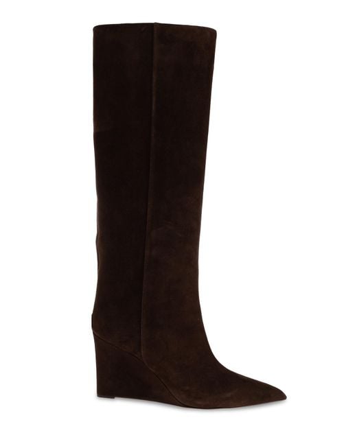 Jimmy Choo Brown Wedge Heel Boots 'Blake'