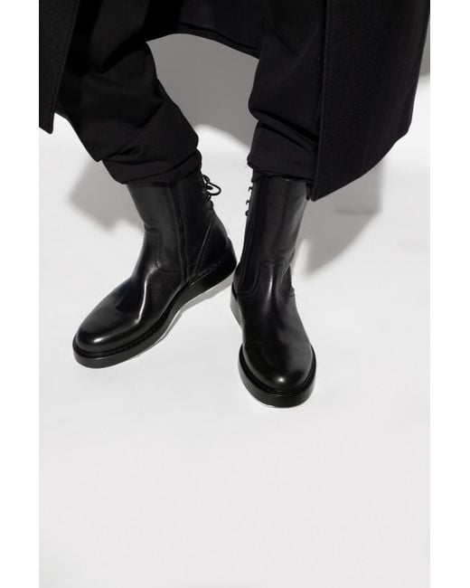 一流メーカー品 【限定品】ANN ロングブーツ　黒　23.5 DEMEULEMEESTER ブーツ