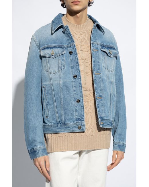 Versace Blue Denim Jacket, for men