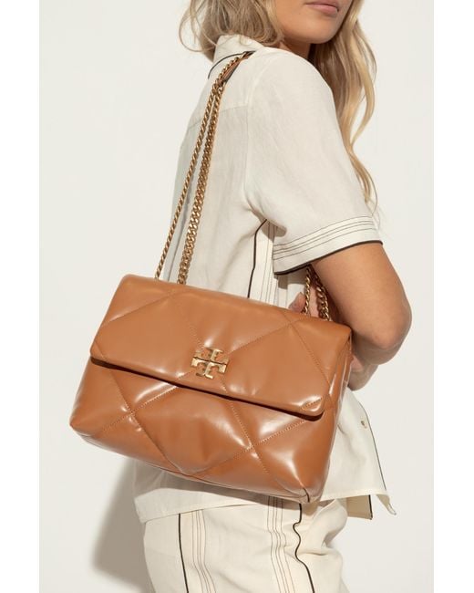 Tory Burch Brown Shoulder Bag 'Kira Diamond'