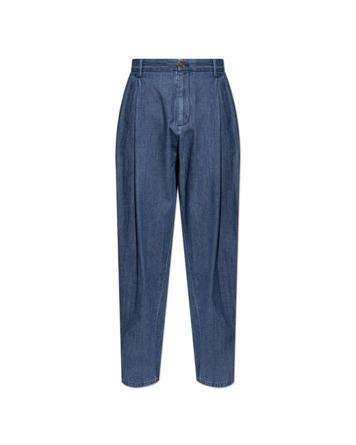 Dolce & Gabbana Blue Jeans With Pleats for men