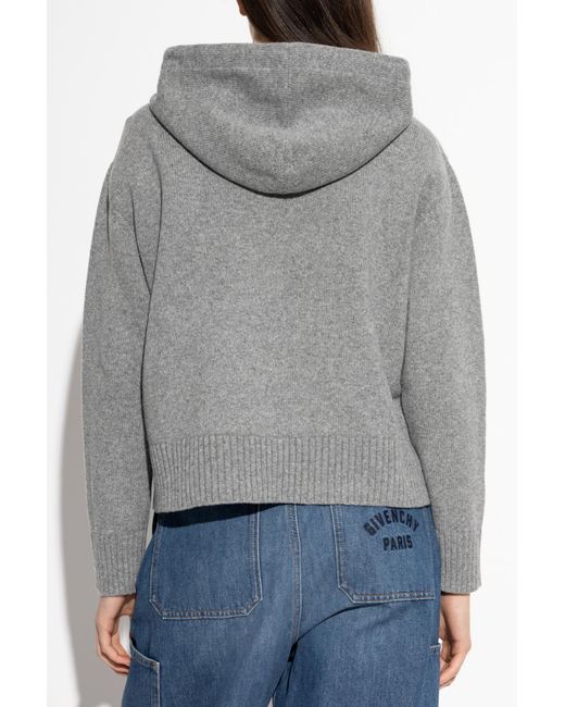 Givenchy Blue Wool Hoodie