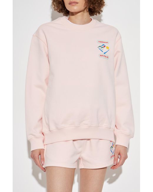 Casablanca Pink Sweatshirt With Print