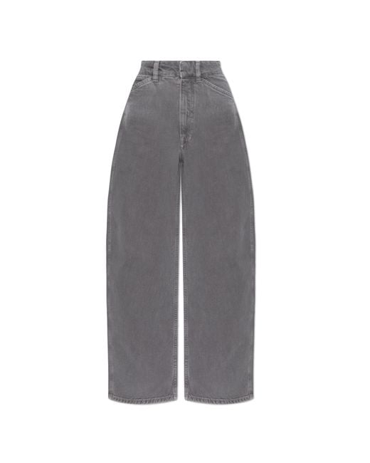 Lemaire Gray High-Waisted Jeans