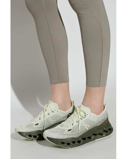 On Shoes Green "Cloudsurfer Max" Sports Shoes