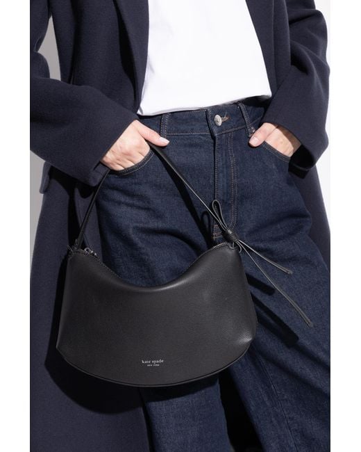 Kate Spade Black Leather Shoulder Bag 'Loop'