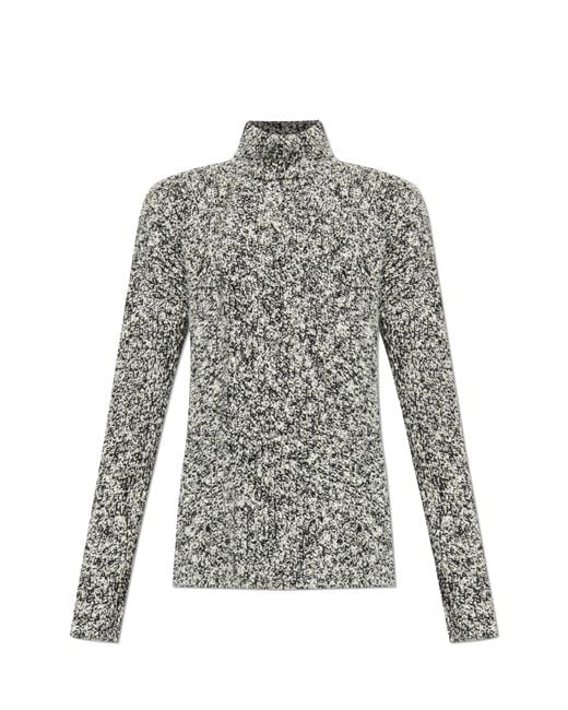 Dolce & Gabbana Gray Wool Turtleneck for men