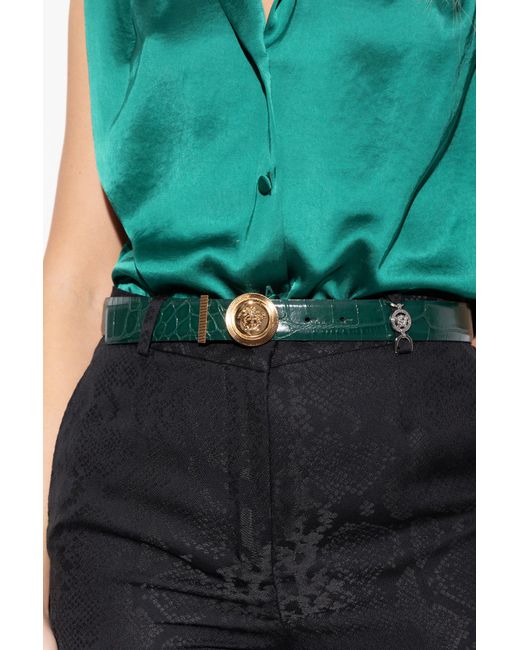 Versace Green Leather Belt