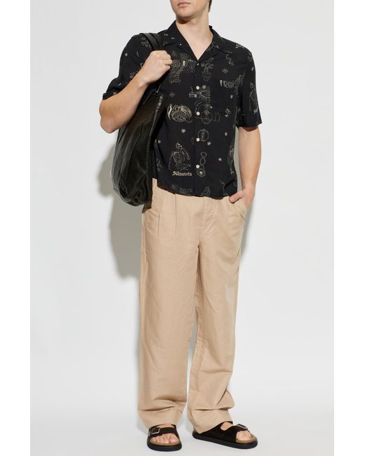 AllSaints Black "Terra" Shirt for men