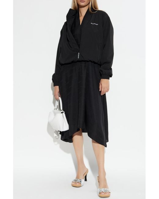 Balenciaga Black Jacket With Logo