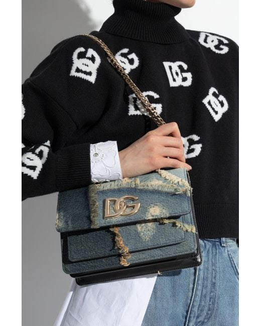 Dolce & Gabbana Blue Shoulder Bag 3.5