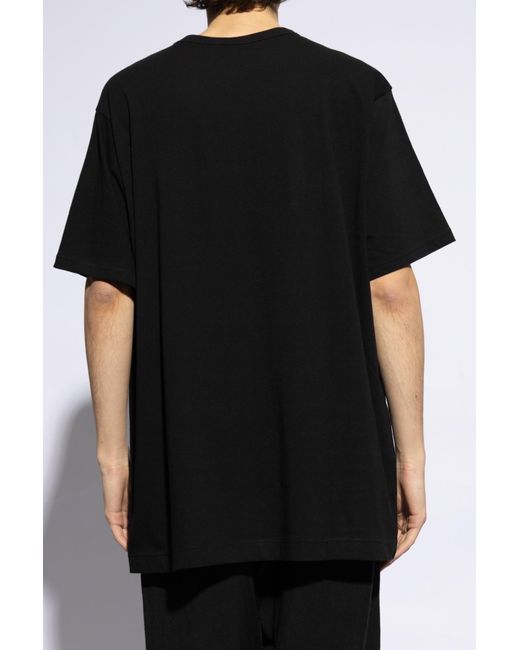 Yohji Yamamoto Black Loose-fitting T-shirt, for men