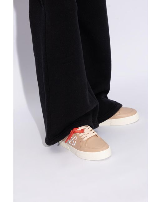 Off-White c/o Virgil Abloh Red 'new Low Vulcanized' Sneakers,