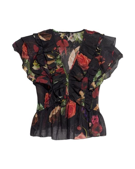 AllSaints Black Top 'Alma'