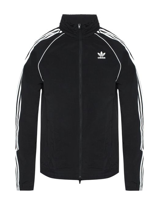 Adidas Originals Jacket With Concealed Hood Black for men