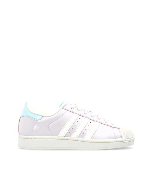 Adidas Originals White Sports Shoes 'Superstar Ii W'