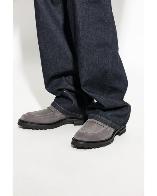Dolce & Gabbana Gray 'Loafers' Type Shoes for men