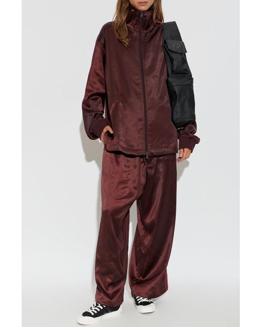 Y-3 Red Wide-Leg Trousers