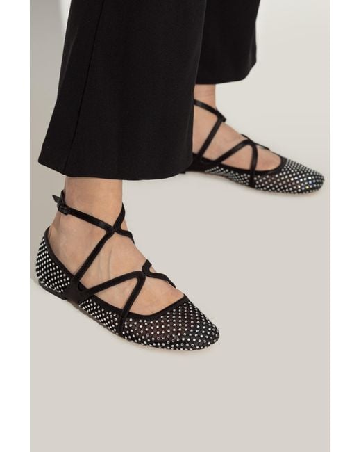 【Jimmy Choo】 Astoriaレザーバレエフラット Jimmy Choo Ballet Flats Astoria in Black | Lyst